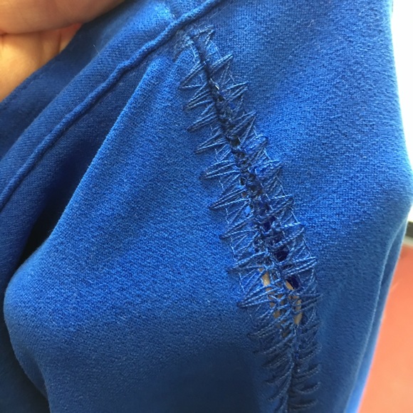 Vintage 90s Royal Blue Fringe Skirt - Picture 8 of 8